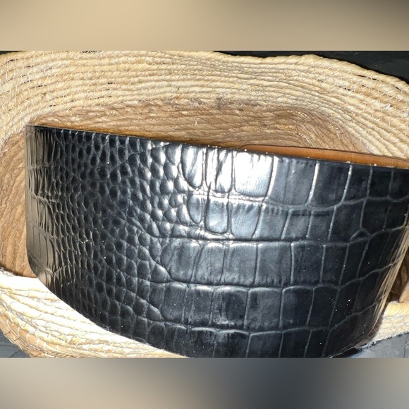 w.kleinberg Embossed Croc Leather Belt main image 6